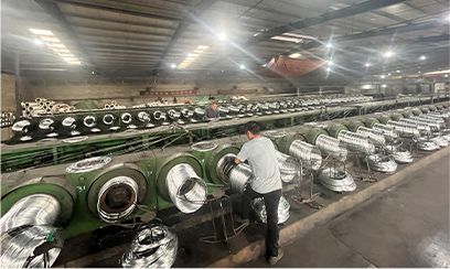 Production de fils galvanisés